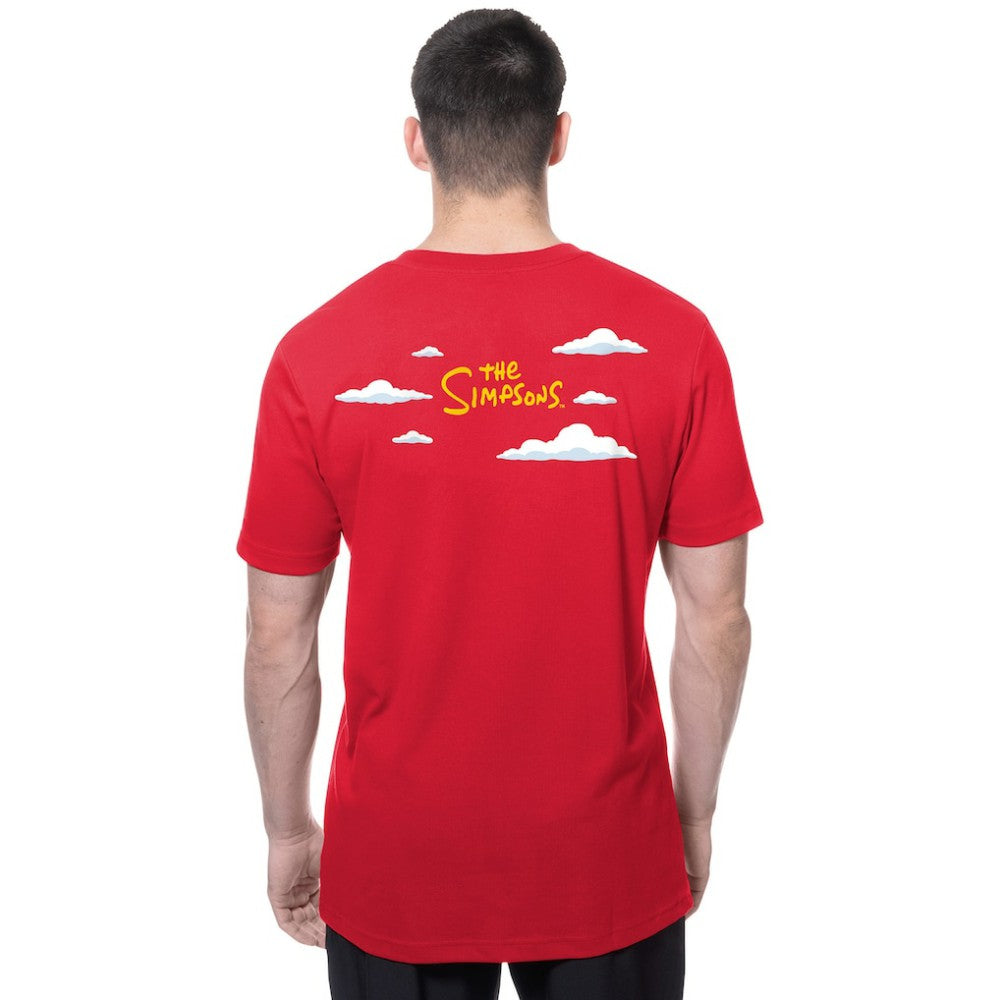 MLB Texas Rangers New Era MLB x Simpsons 2026 Collab Clouds T-Shirt