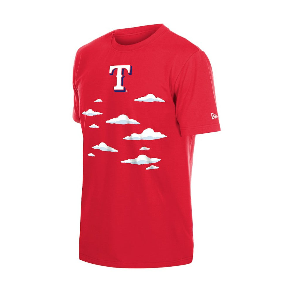 MLB Texas Rangers New Era MLB x Simpsons 2026 Collab Clouds T-Shirt