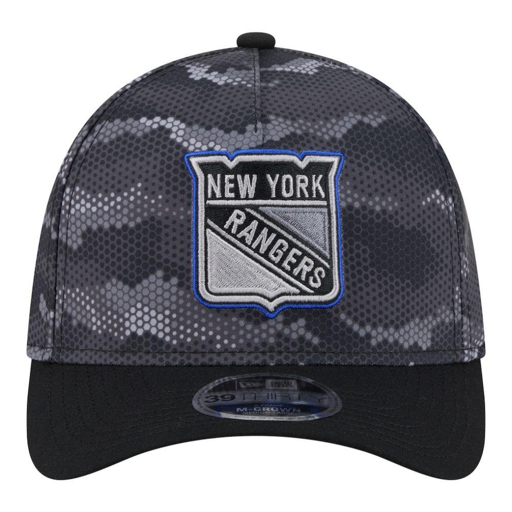 NHL Black New York Rangers New Era Zero Dark 39THIRTY Flex Hat