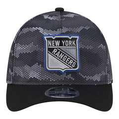 NHL Black New York Rangers New Era Zero Dark 39THIRTY Flex Hat