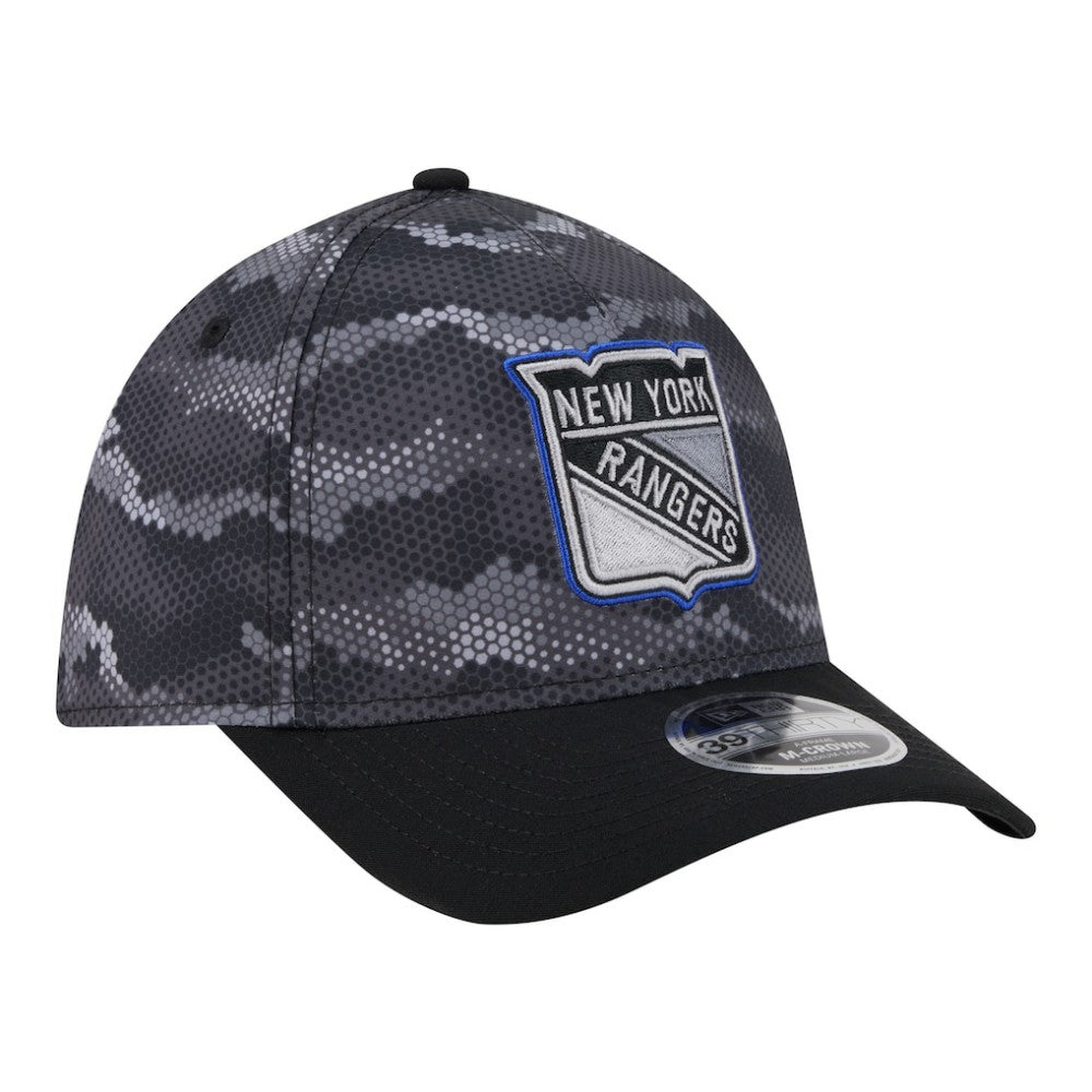 NHL Black New York Rangers New Era Zero Dark 39THIRTY Flex Hat