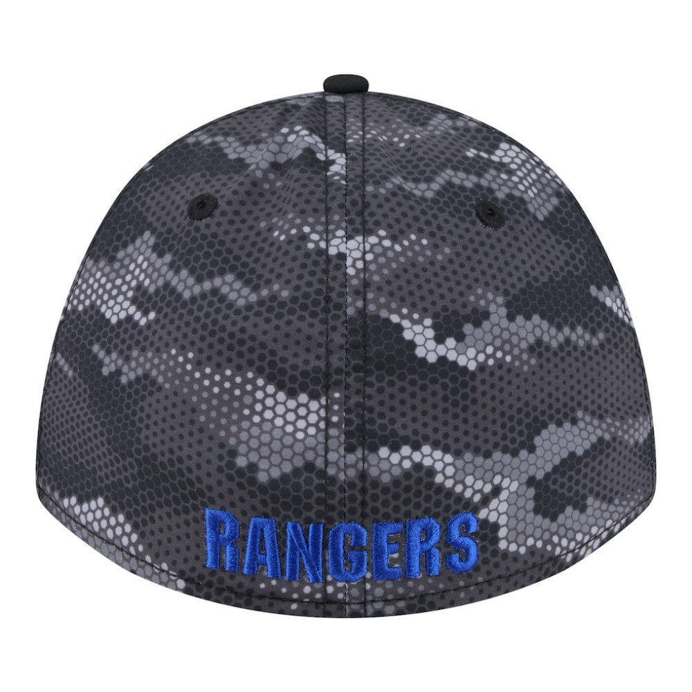 NHL Black New York Rangers New Era Zero Dark 39THIRTY Flex Hat