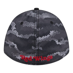 NHL Black Detroit Red Wings New Era Zero Dark 39THIRTY Flex Hat