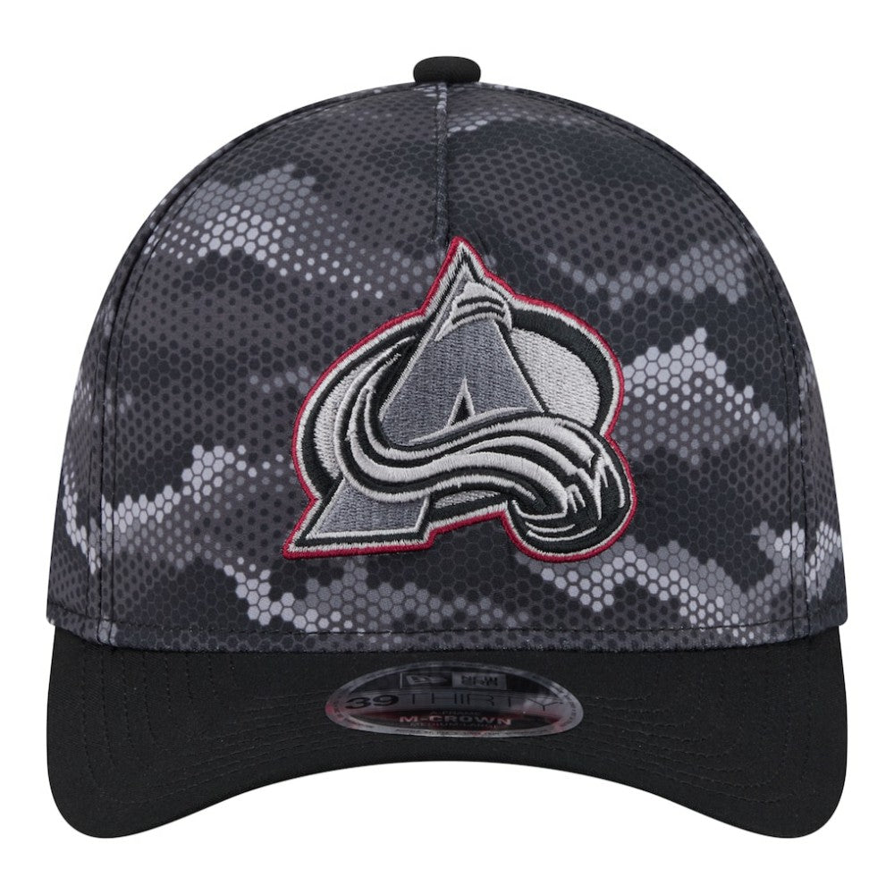 NHL Black Colorado Avalanche New Era Zero Dark 39THIRTY Flex Hat