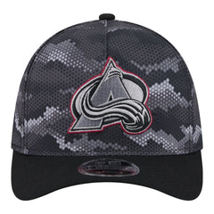 NHL Black Colorado Avalanche New Era Zero Dark 39THIRTY Flex Hat