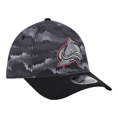 NHL Black Colorado Avalanche New Era Zero Dark 39THIRTY Flex Hat