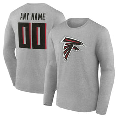 Team Authentic Personalized Name & Number Long Sleeve T-Shirt - Atlanta Falcons