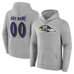 Team Authentic Personalized Name & Number Hoodie - Baltimore Ravens
