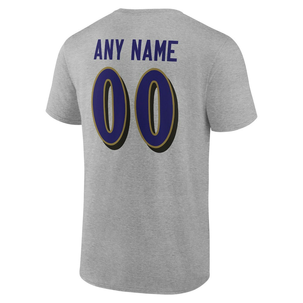 Team Authentic Personalized Name & Number T-Shirt - Baltimore Ravens