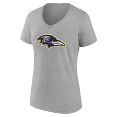 Women's Team Authentic Personalized Name & Number V-Neck T-Shirt - Baltimore Ravens