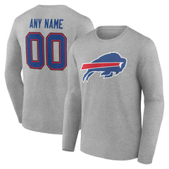 Team Authentic Personalized Name & Number Long Sleeve T-Shirt - Buffalo Bills
