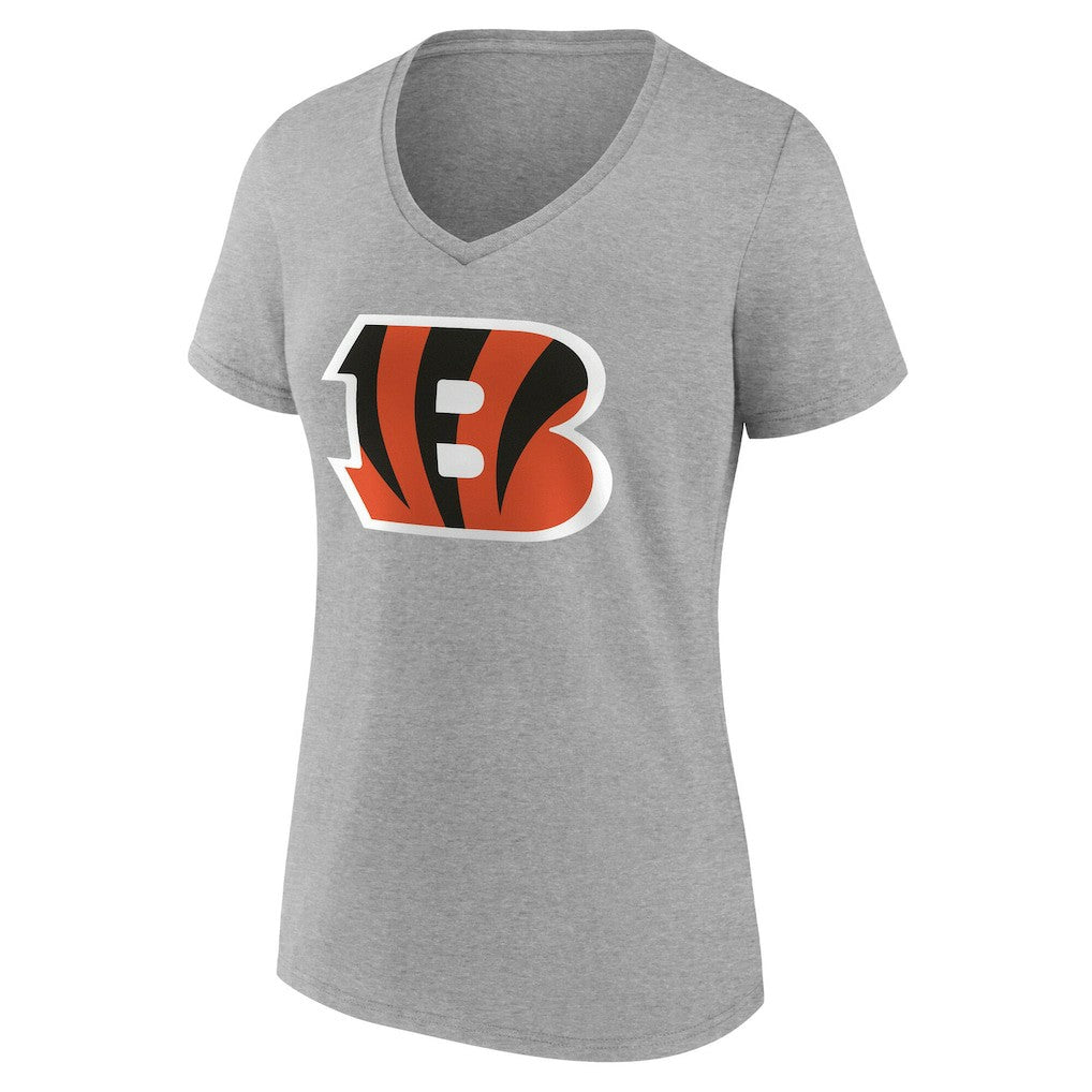 Women's Team Authentic Personalized Name & Number V-Neck T-Shirt - Cincinnati Bengals