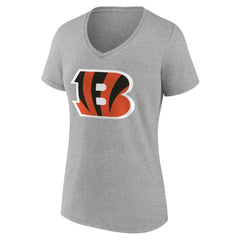 Women's Team Authentic Personalized Name & Number V-Neck T-Shirt - Cincinnati Bengals