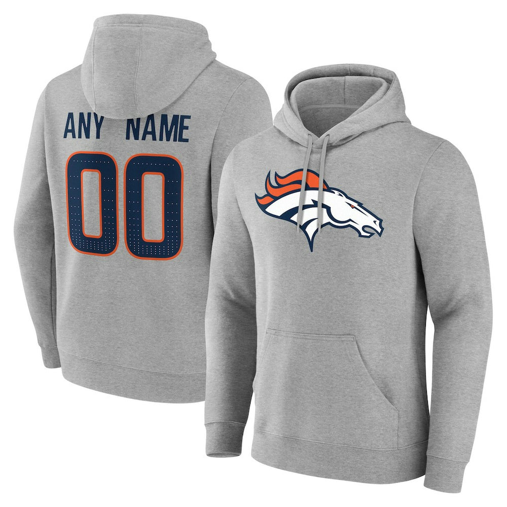 Team Authentic Personalized Name & Number Hoodie - Denver Broncos