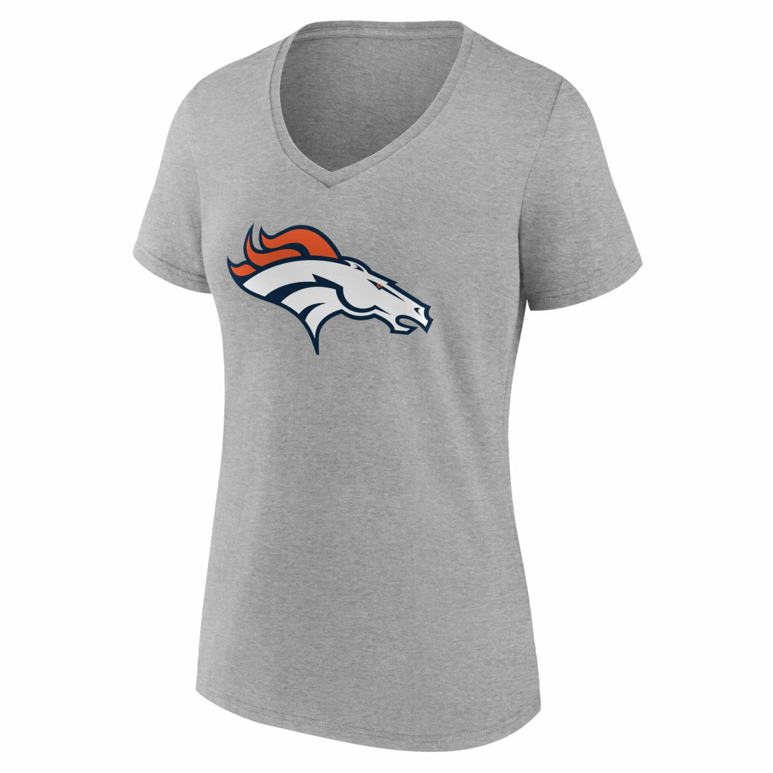 Women's Team Authentic Personalized Name & Number V-Neck T-Shirt - Denver Broncos