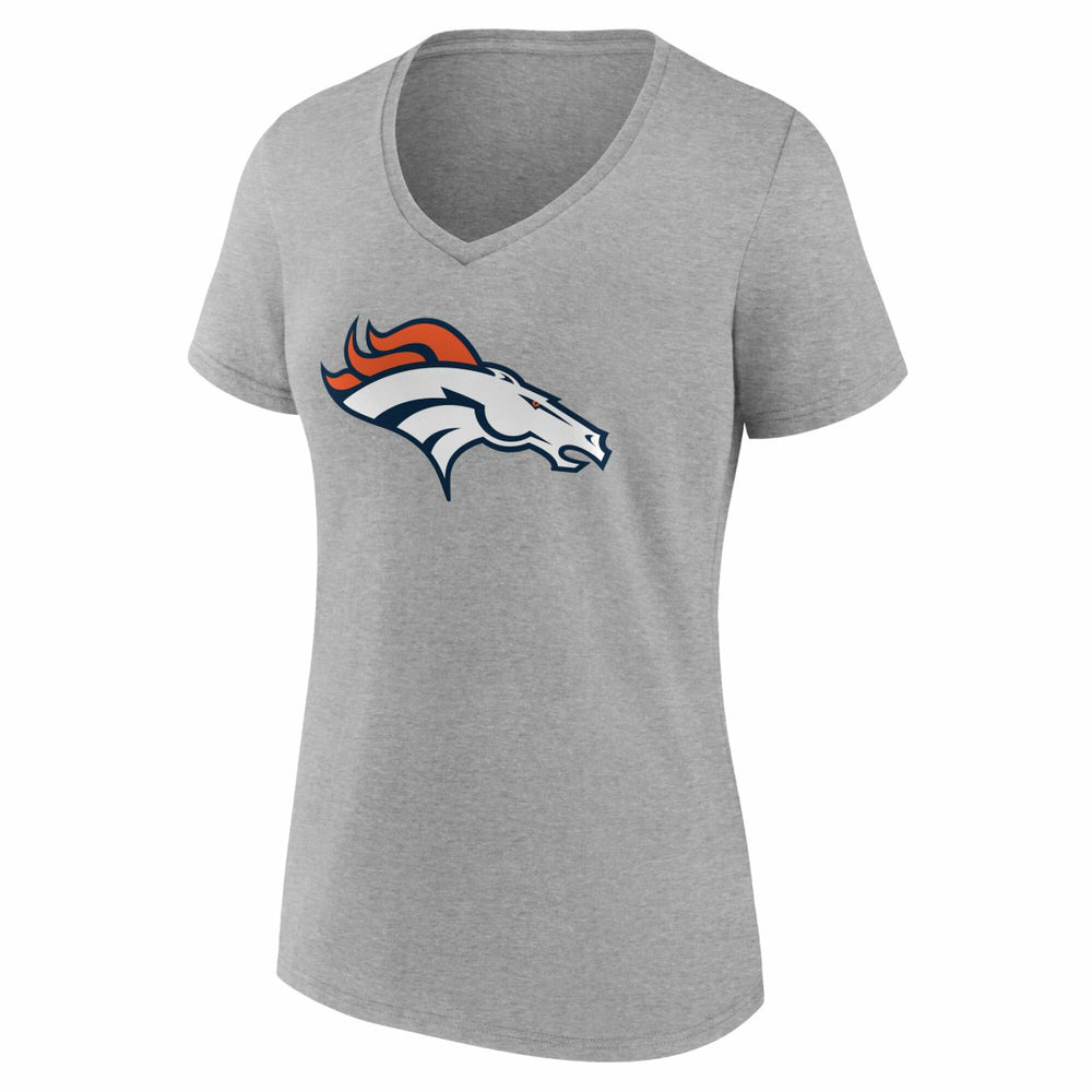 Women's Team Authentic Personalized Name & Number V-Neck T-Shirt - Denver Broncos