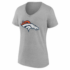 Women's Team Authentic Personalized Name & Number V-Neck T-Shirt - Denver Broncos