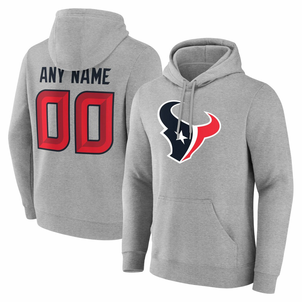 Team Authentic Personalized Name & Number Hoodie - Houston Texans