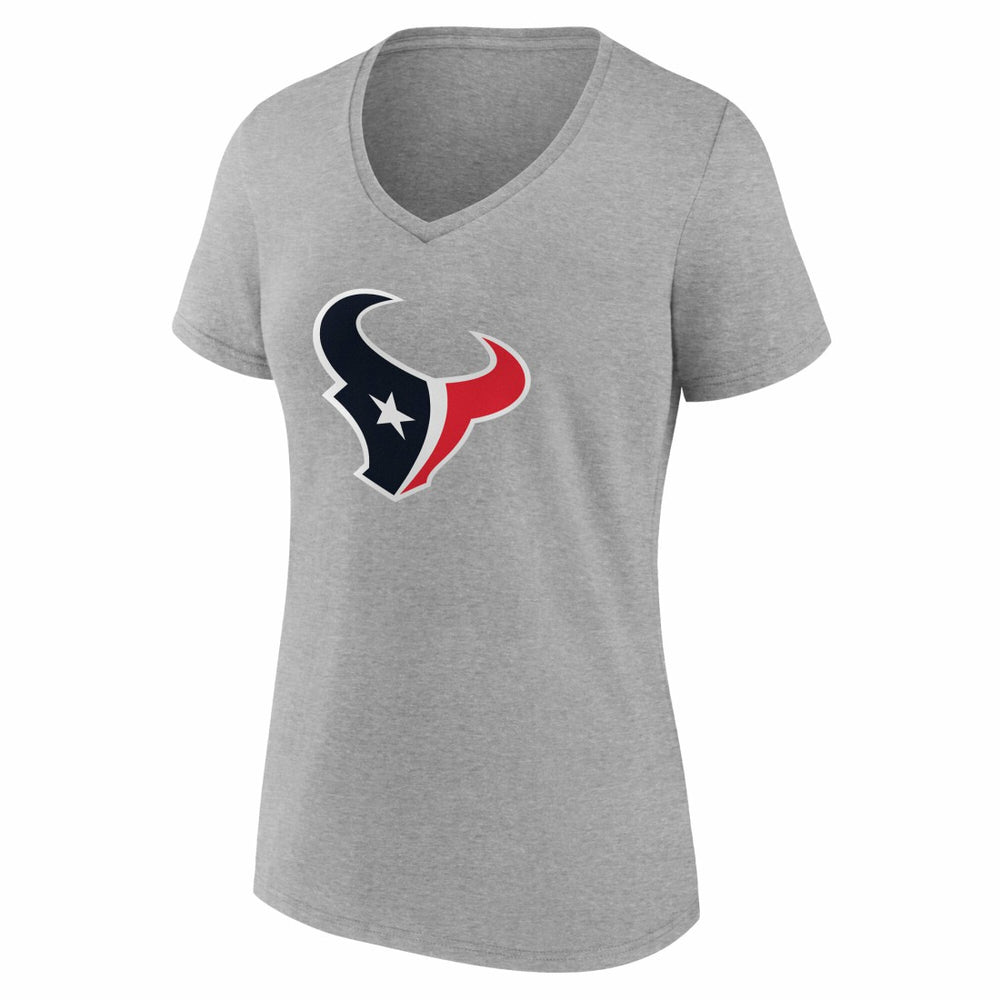 Women's Team Authentic Personalized Name & Number V-Neck T-Shirt - Houston Texans