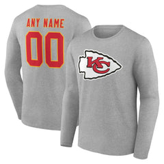 Team Authentic Personalized Name & Number Long Sleeve T-Shirt - Kansas City Chiefs