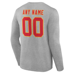 Team Authentic Personalized Name & Number Long Sleeve T-Shirt - Kansas City Chiefs