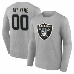 Team Authentic Personalized Name & Number Long Sleeve T-Shirt - Las Vegas Raiders