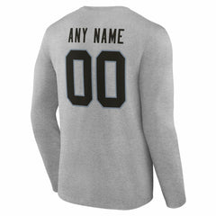 Team Authentic Personalized Name & Number Long Sleeve T-Shirt - Las Vegas Raiders