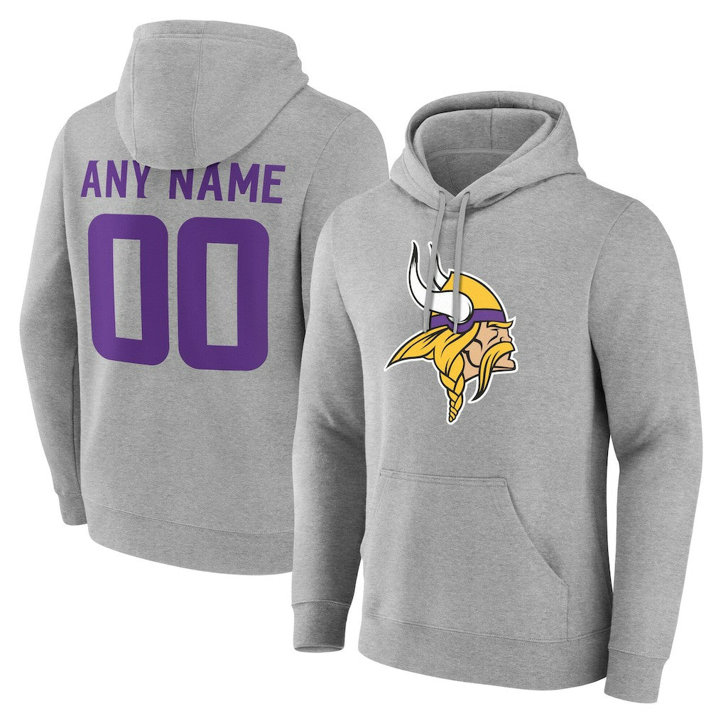 Team Authentic Personalized Name & Number Hoodie - Minnesota Vikings