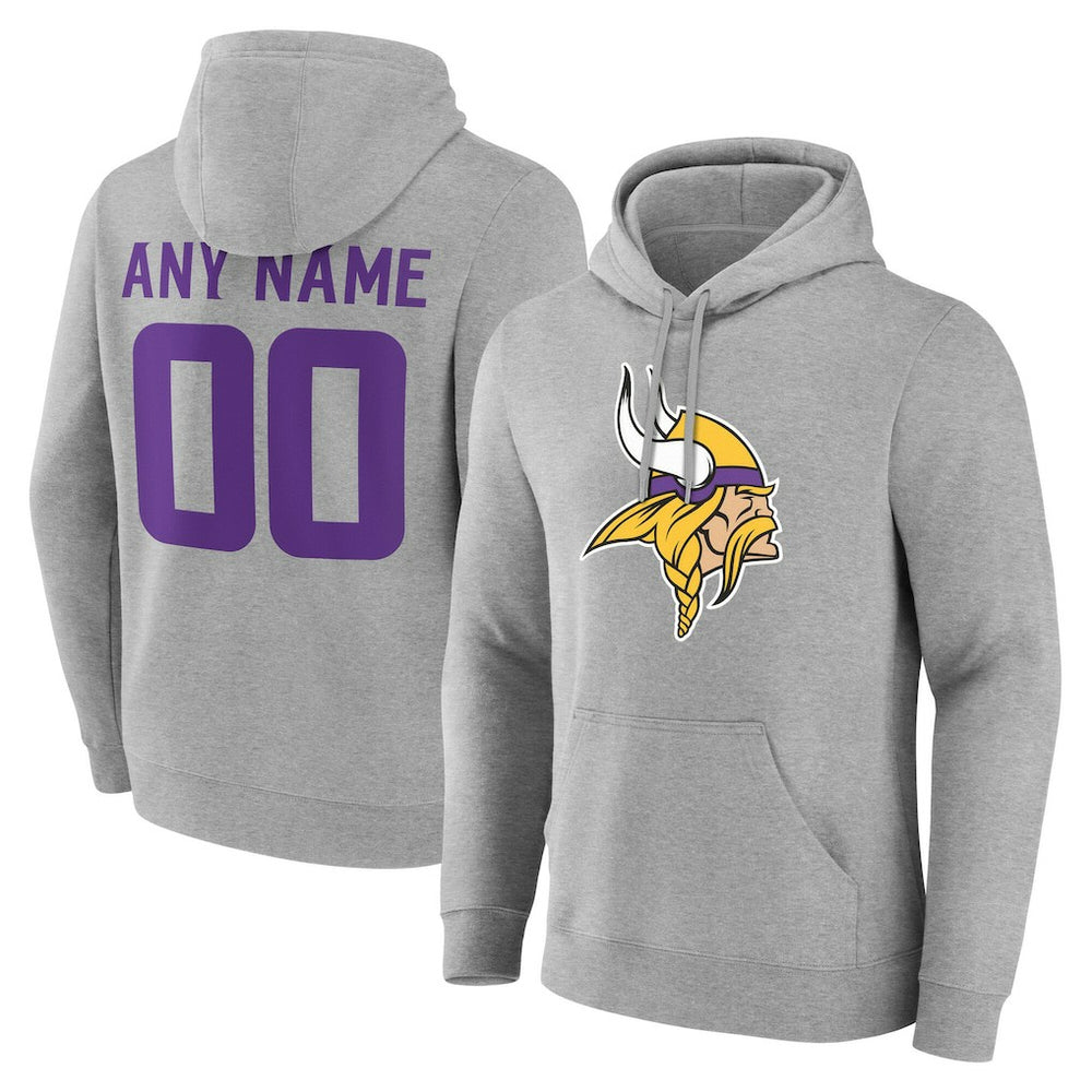 Team Authentic Personalized Name & Number Hoodie - Minnesota Vikings