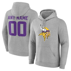Team Authentic Personalized Name & Number Hoodie - Minnesota Vikings