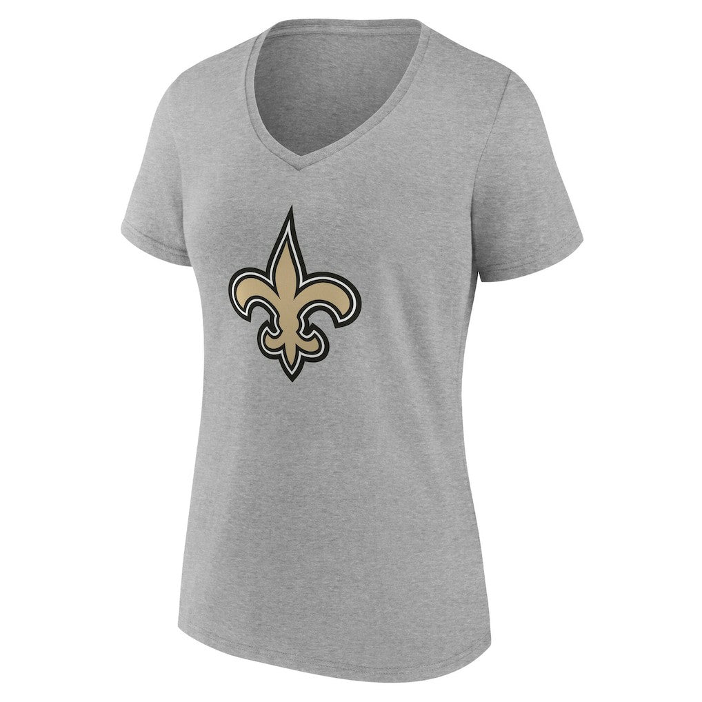 Women's Team Authentic Personalized Name & Number V-Neck T-Shirt - New Orleans Saints