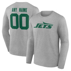 Team Authentic Personalized Name & Number Long Sleeve T-Shirt - New York Jets