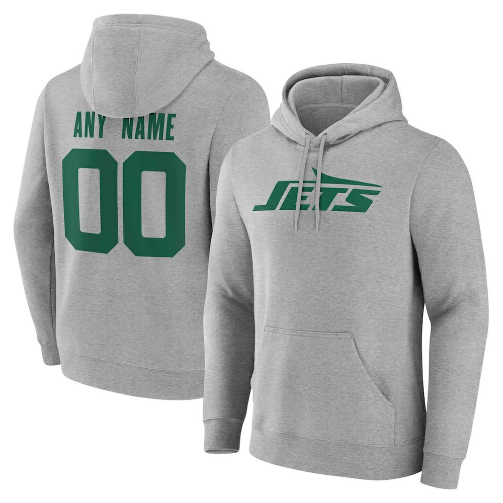 Team Authentic Personalized Name & Number Hoodie - New York Jets