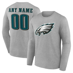 Team Authentic Personalized Name & Number Long Sleeve T-Shirt - Philadelphia Eagles
