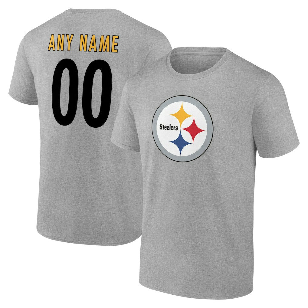 Team Authentic Personalized Name & Number T-Shirt - Pittsburgh Steelers