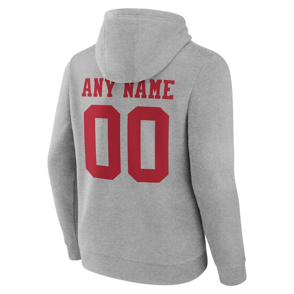 Team Authentic Personalized Name & Number Hoodie - San Francisco 49ers