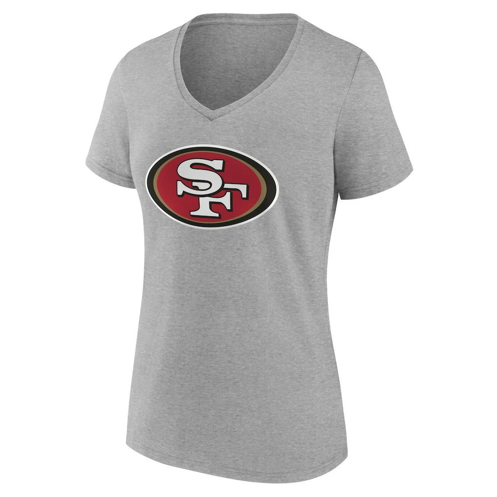 Women's Team Authentic Personalized Name & Number V-Neck T-Shirt - San Francisco 49ers