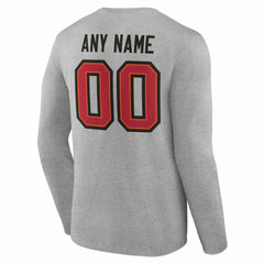 Team Authentic Personalized Name & Number Long Sleeve T-Shirt - Tampa Bay Buccaneers