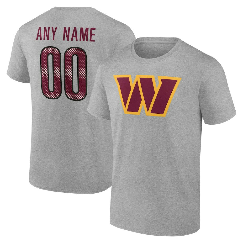 Team Authentic Personalized Name & Number T-Shirt - Washington Commanders