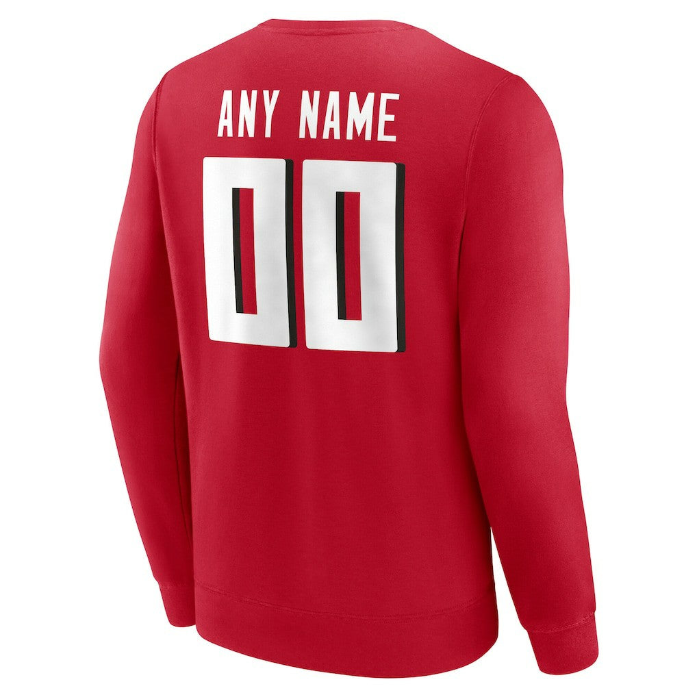 Team Authentic Personalized Name & Number Sweatshirt - Atlanta Falcons