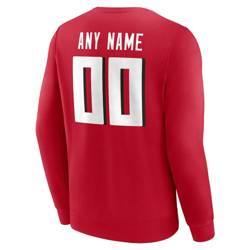Team Authentic Personalized Name & Number Sweatshirt - Atlanta Falcons