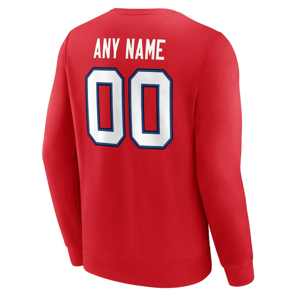 Team Authentic Personalized Name & Number Sweatshirt - Buffalo Bills