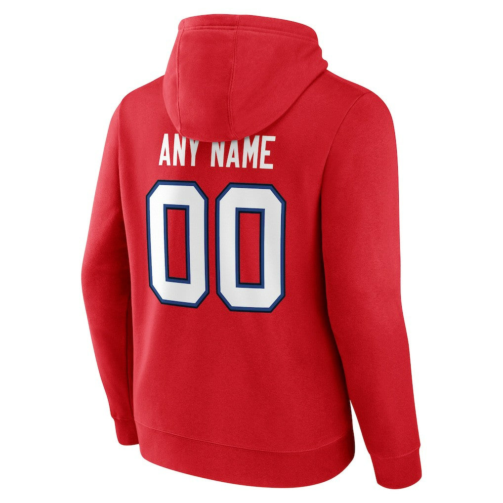 Team Authentic Personalized Name & Number Hoodie - Buffalo Bills