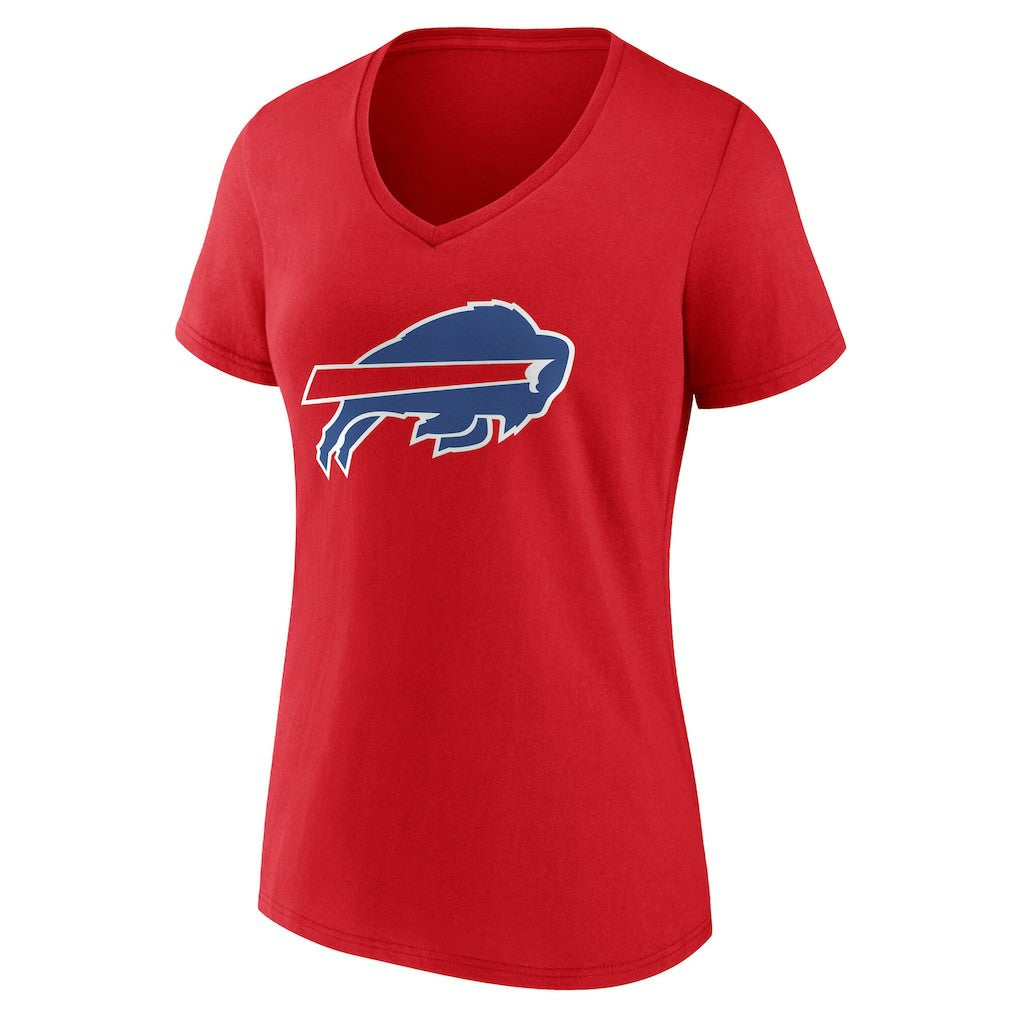 Women's Team Authentic Personalized Name & Number V-Neck T-Shirt - Buffalo Bills