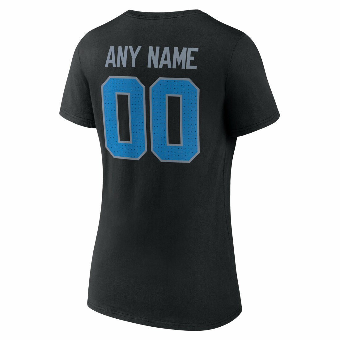 Women's Team Authentic Personalized Name & Number V-Neck T-Shirt - Detroit Lions