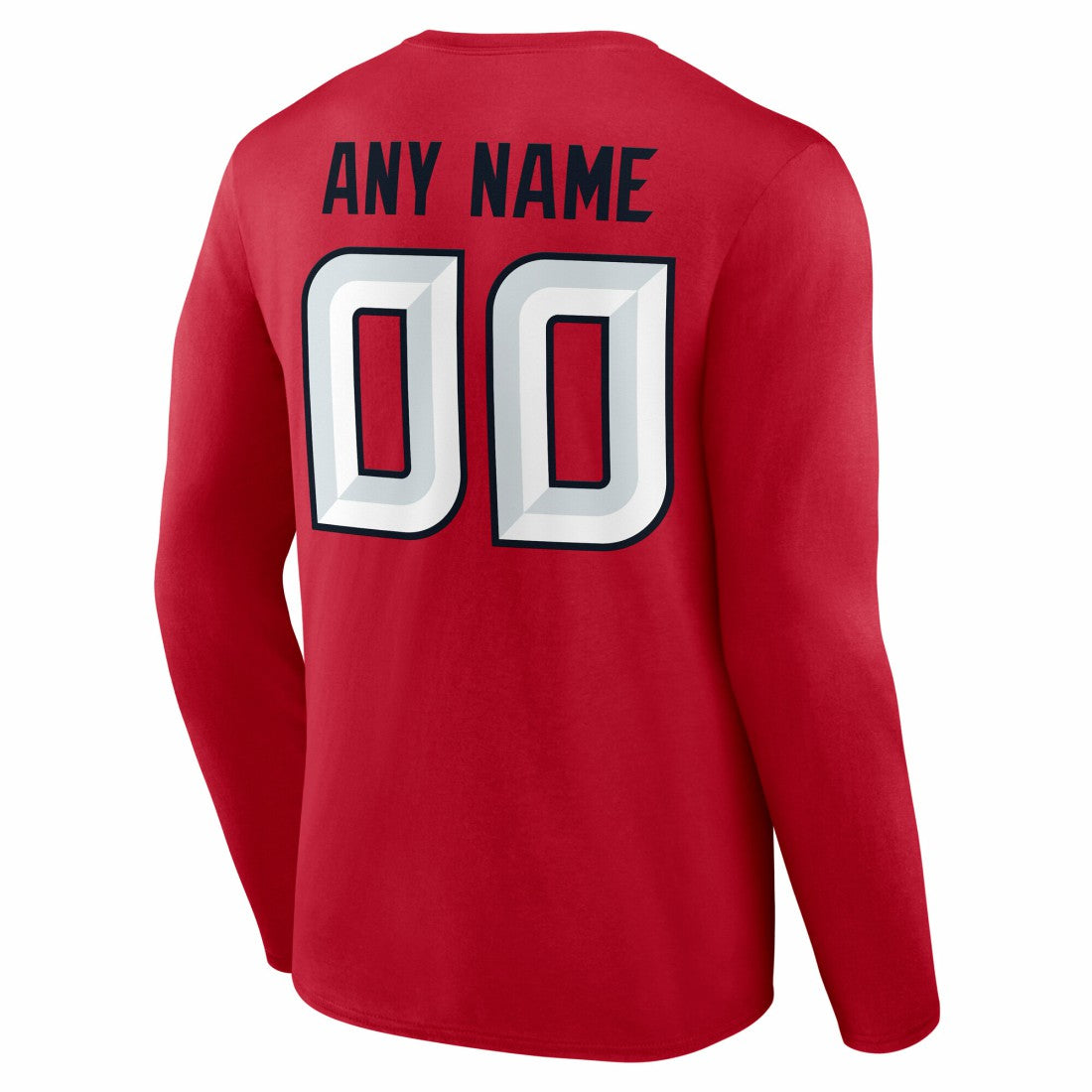 Team Authentic Personalized Name & Number Long Sleeve T-Shirt - Houston Texans
