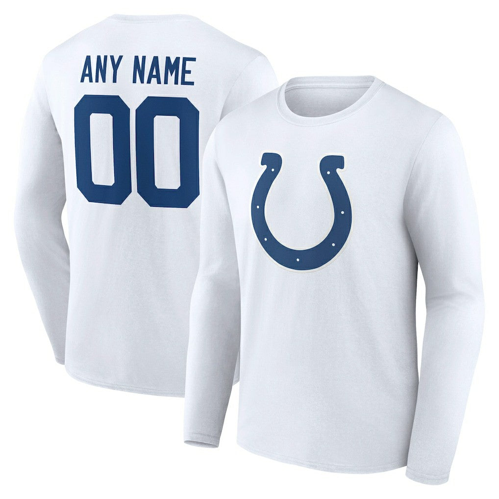 Team Authentic Personalized Name & Number Long Sleeve T-Shirt - Indianapolis Colts