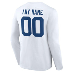 Team Authentic Personalized Name & Number Long Sleeve T-Shirt - Indianapolis Colts