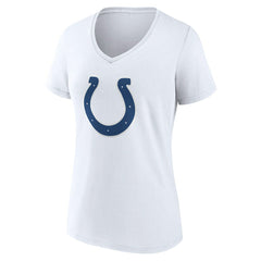 Women's Team Authentic Personalized Name & Number V-Neck T-Shirt - Indianapolis Colts