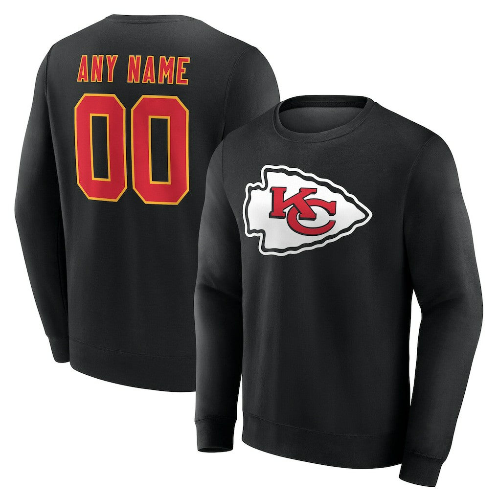 Team Authentic Personalized Name & Number Sweatshirt - Kansas City Chiefs